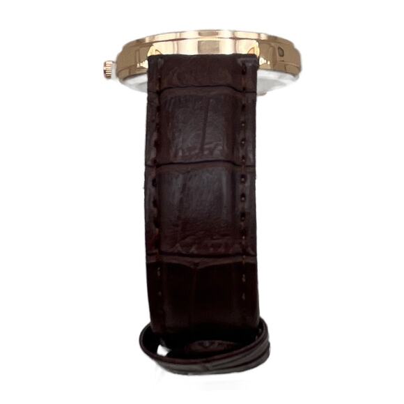 Mreurio Leather Watch in Rose Gold/Brown - Picture 2 of 7